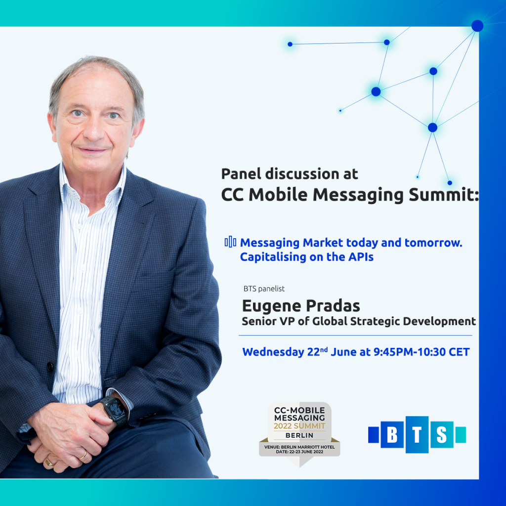 Eugene Pradas will be a panelist in a discussion panel at Carrier Community's Mobile Messaging Summit